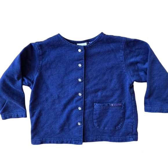 Vintage Y2K Old Navy blue floral cotton pants and cardigan matching 2-piece set - Picture 6 of 10